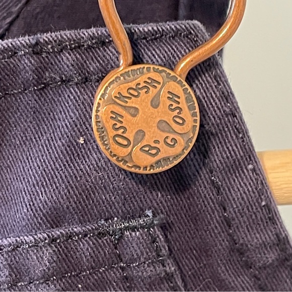 OshKosh B'Gosh Embroidered Football Navy Overalls 24M - Picture 3 of 5